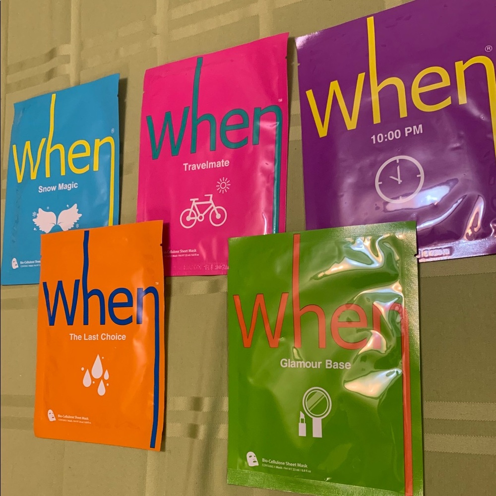 5 WHEN Bio Cellulose Sheet Masks